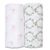 Cotton Muslin Swaddle (2) - Bows