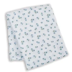 Cotton Muslin Swaddle - Blueberries