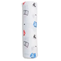Cotton Muslin Swaddle - Hockey