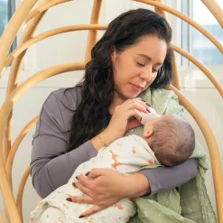 Cotton Muslin Swaddles (2) - Sage Woodland