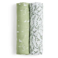 Cotton Muslin Swaddles(2) - Nature