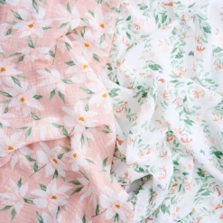 Cotton Muslin Swaddles (2) - Butterfly Garden