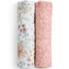 Cotton Muslin Swaddles(2) - Victorian Flowers