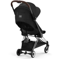 Coya Stroller - Chrome Frame with Sepia Black Seat