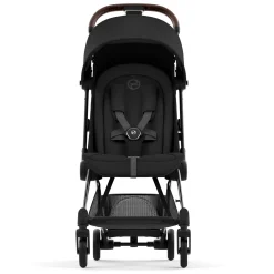 Coya Stroller - Chrome Frame with Sepia Black Seat