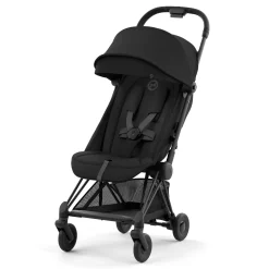 Coya Stroller - Matte Black Frame with Sepia Black Seat