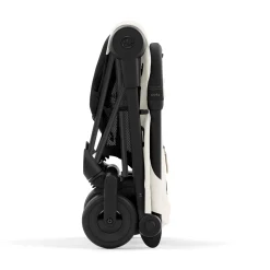 Coya Stroller - Matte Black Frame with Off-White Seat