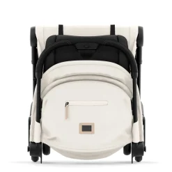 Coya Stroller - Matte Black Frame with Off-White Seat