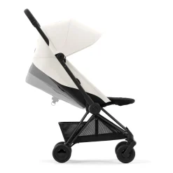 Coya Stroller - Matte Black Frame with Off-White Seat