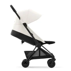 Coya Stroller - Matte Black Frame with Off-White Seat