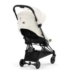 Coya Stroller - Matte Black Frame with Off-White Seat