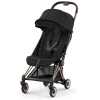 Coya Stroller - Rose Gold Frame with Sepia Black Seat