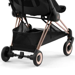 Coya Stroller - Rose Gold Frame with Sepia Black Seat
