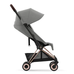 Coya Stroller - Rose Gold Frame with Mirage Grey Seat