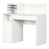 Craft Table with Hutch - Crea Pure White