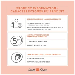 Craft Table with Storage - Artwork Pure White