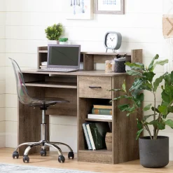 Craft Table with Storage - Axess Weathered Oak