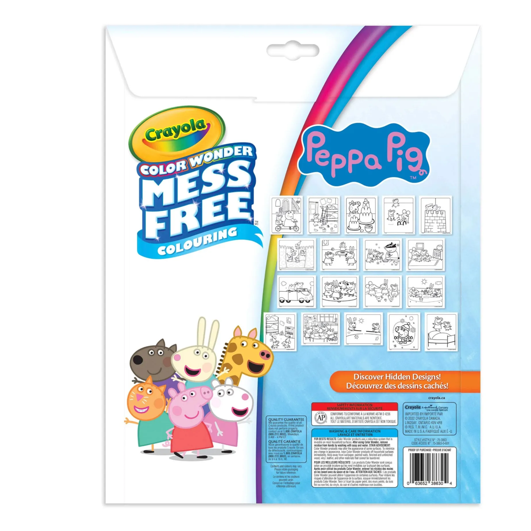 Crayola Color Wonder Mess-Free Colouring Pages & Mini Markers - Peppa Pig