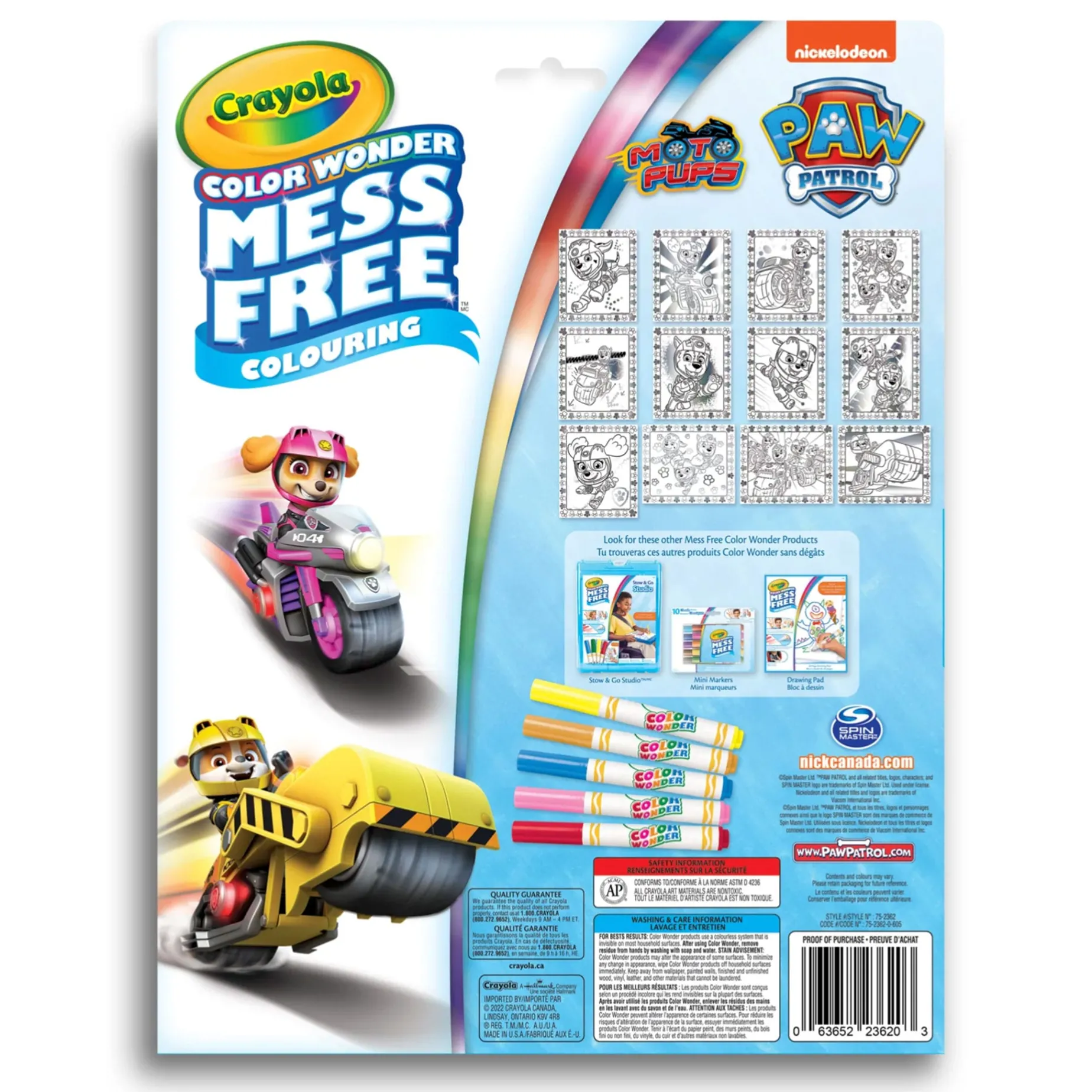 Crayola Color Wonder Mess-Free Colouring Book & Markers Kit - Paw Patrol