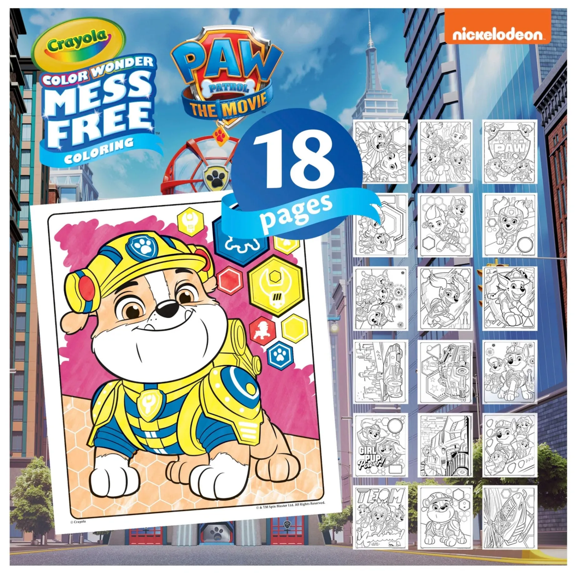 Crayola Color Wonder Mess-Free Colouring Book & Markers Kit - Paw Patrol