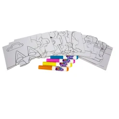 Crayola Colour & Erase Reusable Puzzle Set, Bluey