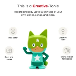 Creative Tonie - Superhero Turquoise Tonie Figurine (French)