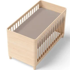 Crib Fitted Sheet - Beige