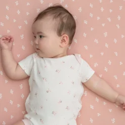 Crib Fitted Sheet - Dusty Rose