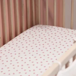 Crib Fitted Sheet - Strawberries