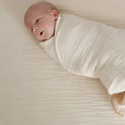 Crib Sheet - Muslin Greige