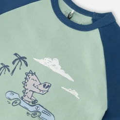 Croc Pajama Set 7-12