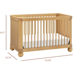 Crosby 3-in-1 Convertible Crib - Honey