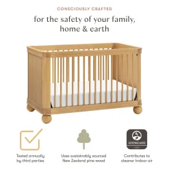 Crosby 3-in-1 Convertible Crib - Honey
