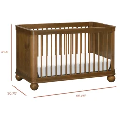 Crosby 3-in-1 Convertible Crib - Natural Walnut