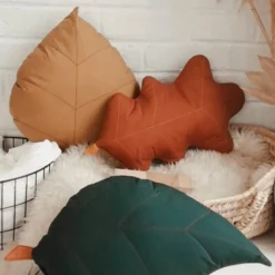 Cushion Birch Leaf - Ochre