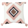 Cushion Tufted Pink Diamond