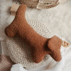 Dachshund Dog Pillow - Rust