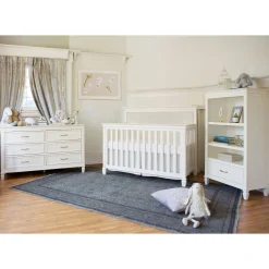 Darlington 4-in-1 Convertible Crib - Warm White