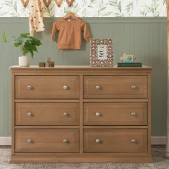 Davinci Signature 6-Drawer Double Dresser - Hazelnut