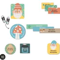 Daycare Name Labels - Gnomes