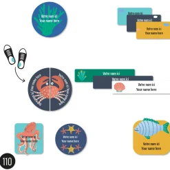 Daycare Name Labels - Ocean