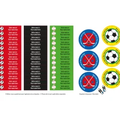 Daycare Name Labels - Sports
