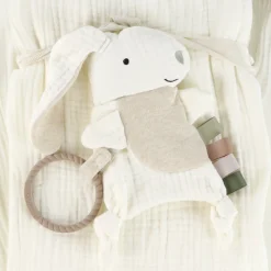 Deluxe Muslin Blanket + Rabbit Toy