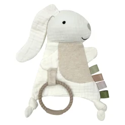 Deluxe Muslin Blanket + Rabbit Toy