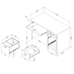 Desk - Gascony Gray Maple