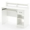 Desk with Keyboard Tray - Axess Pure White