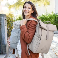 Diaper Bag Rolltop - Taupe