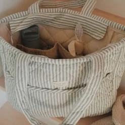 Diaper Bag-sage Strippe