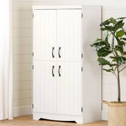 4-Door Storage Cabinet - Farnel Pure White