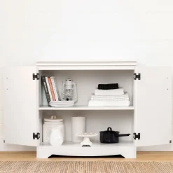 2-Door Storage Cabinet - Farnel Pure White